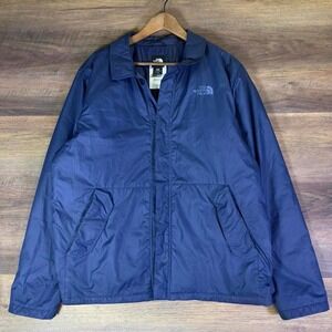 The North Face Men's Jacket Large Blue Circular Design